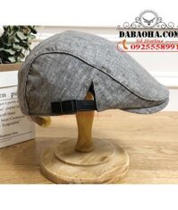 Mũ bê rê nam xuân hè vải thoáng khí BHYHC04 màu Ghi sáng