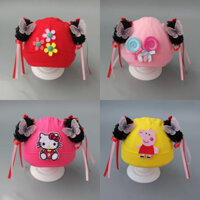 Mũ Bé Xuân Hè Thu Cotton Nguyên Chất 0-6-12 Tháng Tuổi Bé Gái Tóc Giả Mũ Công Chúa 1-2 Tuổi Mũ Bé 8