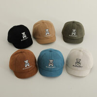 Mũ Bé Xuân Thu Bé Trai Và Bé Gái Màu Trơn Phù Hợp Với Mũ Vịt Trẻ Em Nước Ngoài Bóng Chày Mũ Bóng Chày