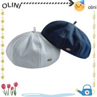 Mũ beanie OLINI, Mũ nồi họa sĩ màu trơn, Bảng chữ cái hình bát giác thông thường Phong cách Pháp Mũ Jean mùa thu