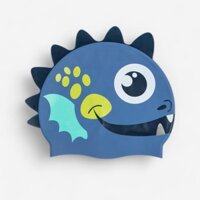 Mũ bơi silicon 500 vàng/xanh/ họa tiết con rồng Decathlon NABAIJI mã 8853988