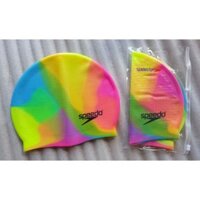Mũ bơi silicone Speedo đa sắc