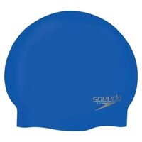 Mũ bơi SPEEDO Plain Moulded SiliCone Cap xanh dương.