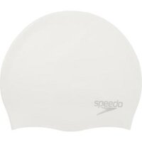 Mũ bơi SPEEDO Plain Moulded SiliCone Cap trắng.
