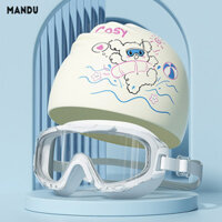 Mũ bơi và kính silicon Mandu