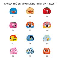 Mũ bơi Yingfa trẻ em - KIDS PRINT CAP K0051