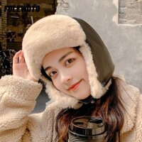 Mũ Bomber FILEWOTO, Mũ mùa đông sang trọng ấm áp, ngoài trời dày da mềm lông thú giả Ushanka dành cho nam nữ