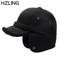 Mũ Bomber HZLING, Mũ bịt tai dày ấm áp Mũ Nga, Lông thú giả chất lượng cao Ushanka