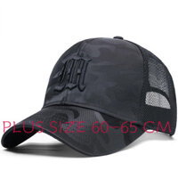 Mũ Bóng Chày Đầu Lớn Lưới Kích Thước Lớn Ngoài Trời Plus Kích Thước Thể Thao Oversize Trucker Hat 60-65 cm