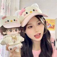 Mũ bóng chày dễ thương cho sinh viên, mũ che nắng KT nổi tiếng, mũ bảo vệ mặt trời, vành rộng, che nắng đạp xe Hello Kitty