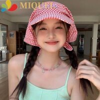 Mũ Bóng Chày Kẻ Sọc MIQUEL, Mũ Bandana Thêu Phong Cách Hàn Quốc, Phụ Kiện Trang Phục Cotton Vintage Tóc Chữ Khăn Trùm Đầu Mũ Bên Biển