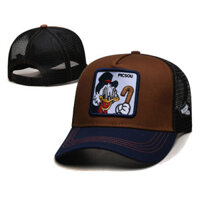 Mũ bóng chày thời trang Mickey Mouse, mũ snapback lưới thêu hình Donald Duck