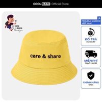 Mũ Bucket Hat thêu Care & Share Typo thương hiệu Coolmate