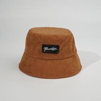 Mũ bucket Nón tai bèo vành cụp PromissYou Chất Nhung tăm cao cấp 425 nhiều màu sắc Ulzzang form unisex nam nữ - nâu