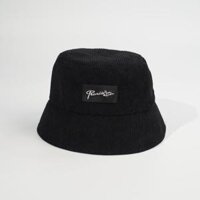 Mũ bucket Nón tai bèo vành cụp PromissYou Chất Nhung tăm cao cấp 425 nhiều màu sắc Ulzzang form unisex nam nữ - đen