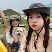 MŨ CAO BỒI 1 MÀU KAKI HÀNG QC