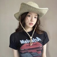 Mũ Cao Bồi Jeans Trơn Cao Cấp