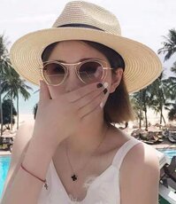 MŨ CAO BỒI  PANAMA NÓN CAO BỒI NỮ THỜI TRANG MÀU KEM - DN19VN0741