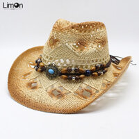 Mũ cao bồi rỗng Mũ nam đi biển mùa hè