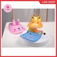 [MŨ CHO BÉ LOẠI 1] Mũ chống nắng, nón đi biển hở chóp nửa đầu hình ngộ nghĩnh cho bé trai và bé gái, M23 Lisa Shop