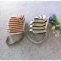 Mũ cho bé - Mũ lót lông tai gấu cho bé