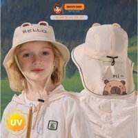 Mũ chống nắng cho bé ngăn tia UV hình Capybara ngộ nghĩnh đáng yêu