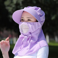 Mũ chống nắng có quạt, mũ che nắng cho phụ nữ đi làm nông trại, mũ chống nắng toàn mặt và cổ ngoài