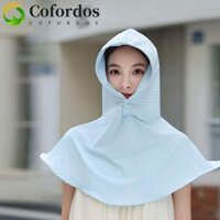 Mũ chống nắng COFORDOS Ice Silk, Khăn choàng chống nắng vành rộng Mũ ngư dân, Mũ che nắng chống tia cực tím có thể gập lại Mũ bảo vệ cổ Mũ leo núi Famale