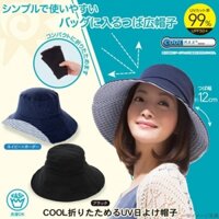 Mũ chống nắng gấp gọn Cool Max 99% UV CUT - UPF 50+ (màu đen & xanh navy)