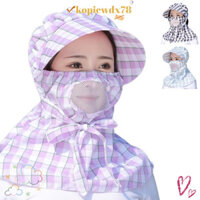 Mũ chống nắng KOPIEWDX78, Đường viền cổ chống gió thoáng khí, Chống nắng vành rộng Nắp mặt