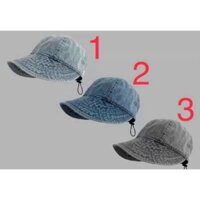 Mũ chống nắng, Mũ bucket, Nón tai bèo chất liệu vải jean chống tia UV phong cách thời trang Hàn Quốc