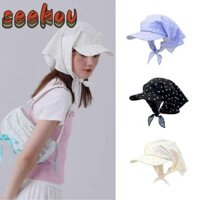 Mũ chống nắng SEEKOV, Mũ khăn trùm đầu đa năng chống nắng, Mũ che nắng in hoa thoáng khí có thể gập lại thời trang Du lịch mùa hè