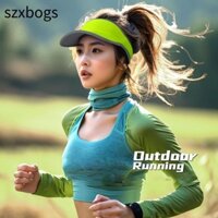 Mũ chống nắng SZXBOGS, Mũ che nắng mùa hè có thể điều chỉnh chống tia cực tím, Mũ Tennis trơn thoáng khí khô nhanh cho nam nữ