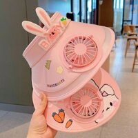 Mũ chống nắng trẻ em có quạt Mũ chống nắng cực tím Vành lớn rỗng