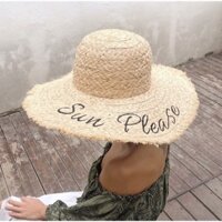 Mũ cói cao cấp Sun Please (ảnh thật kèm video)