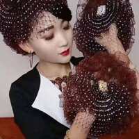 Mũ Cói Cao Cấp Thoáng Khí Thời Trang Phong Cách retro In Họa Tiết Ngôi Sao / Chim Công 10.27