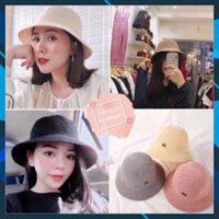 Mũ cói chữ M nón cói đi biển phong cách Hàn Quốc xinh xắn MD13