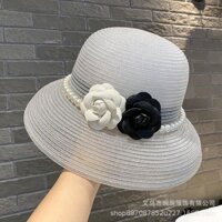 Mũ cói chuông gắn hoa đai Ngọc 💥 HÀNG CAO CẤP 💥 Mũ cói lồng đèn thắt đai dio siêu đẹp nhiều màu đa dạng lựa chọn