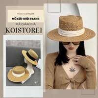 Mũ Cói Đan Loại 1 , Mũ Phớt Cói Dáng Nam Nữ Thời Trang Du Lịch