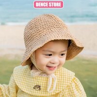 Mũ cói đi biển cho bé, Nón cói thời trang du lịch trẻ em dễ thương từ 1 đến 6 tuổi Hat