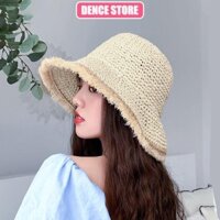 Mũ cói đi biển du lịch, nón cói rộng vành phong cách thời trang vintage sang chảnh cho nữ Women Hat