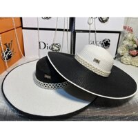 Mũ Cói đi biển kiểu chuông gắn hoa xinh xắn