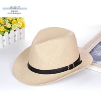 Mũ cói đi biển nam hot 2024 vành cong