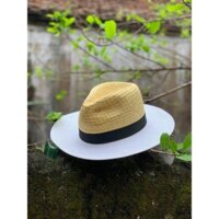 Mũ cói đi biển vành rộng , mũ phớt cói panama cho nam và nữ