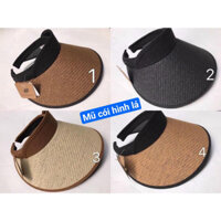 mũ cói hình lá, mũ cói hình lá vành to