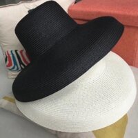 Mũ cói lồng đèn trơn _loại 1 vành to