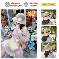 Mũ cói mềm cao cấp cực xinh gấp gập thoải mái