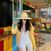 Mũ cói Nón cói Cao bồi vành to đứng Form, phối dây da Unisex, che nắng cực mát  LALANI _ MC08