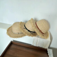 Mũ cói rơm - Nón cói vành tua chống nắng thời trang