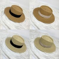 Mũ cói rộng vành cao cấp Gaucho đóng gói hộp to không bị hỏng form